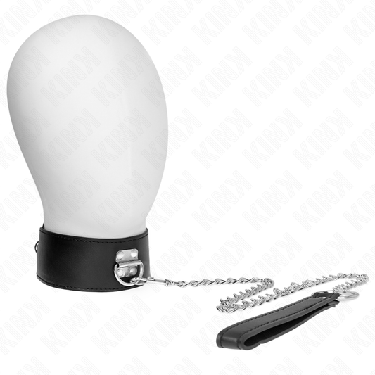 KINK halsband med bälte 65 cm och justerbar svart rem
