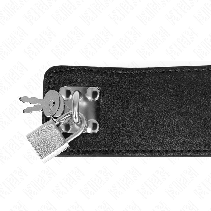 KINK halsband med bälte 65 cm och justerbar svart rem