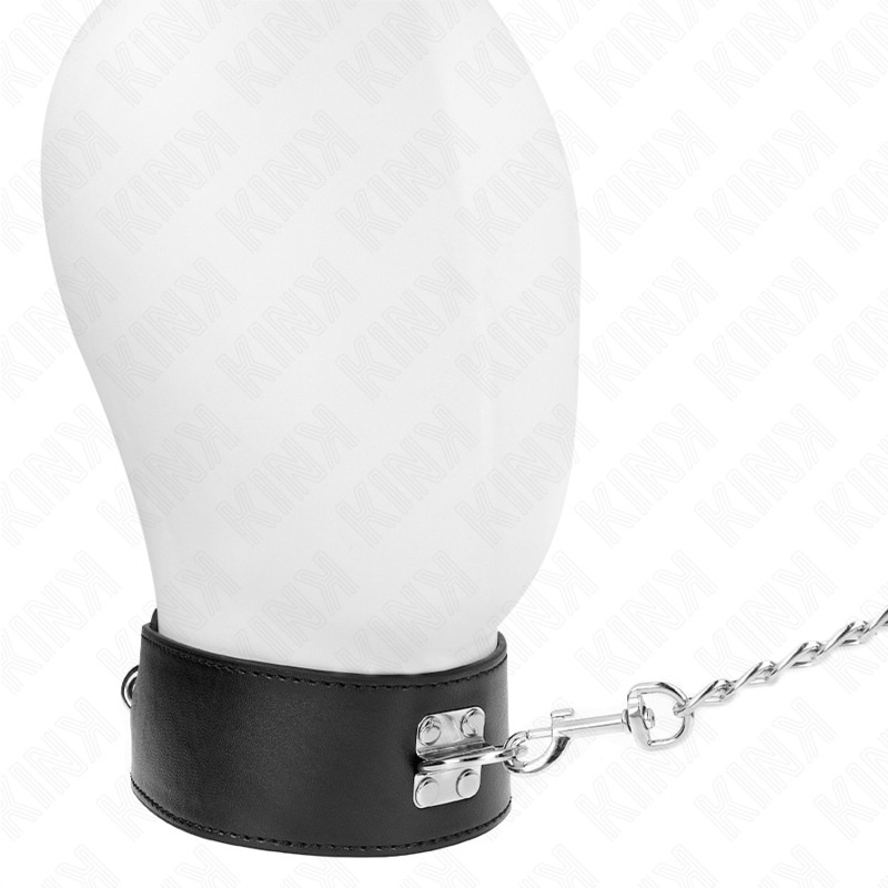 KINK halsband med bälte 65 cm och justerbar svart rem