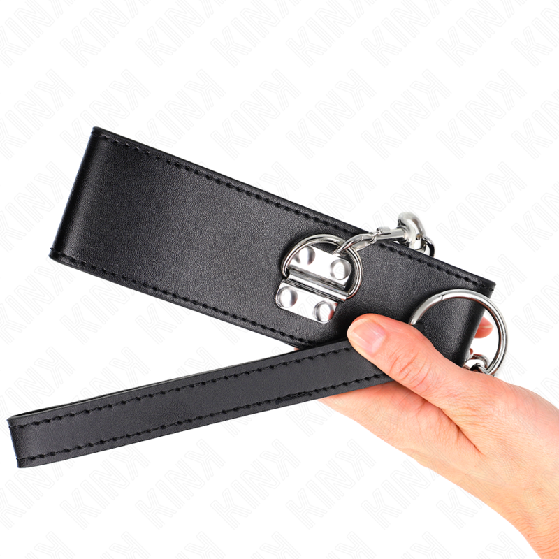 KINK halsband med bälte 65 cm och justerbar svart rem