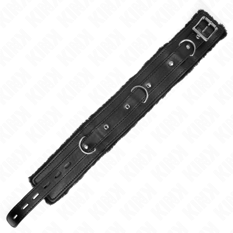 KINK halsband med koppel 65 cm svart