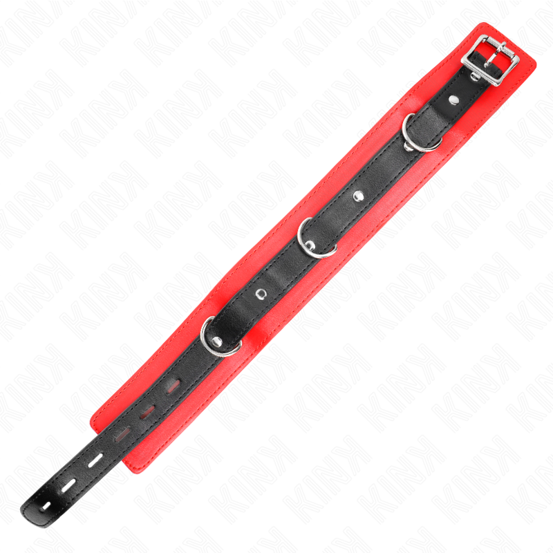 KINK - Halsband med bälte 65 cm med rem röd 54 x 4,5 cm