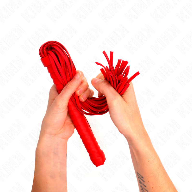 KINK - Piska med röd texturerad handtag 48,5 cm