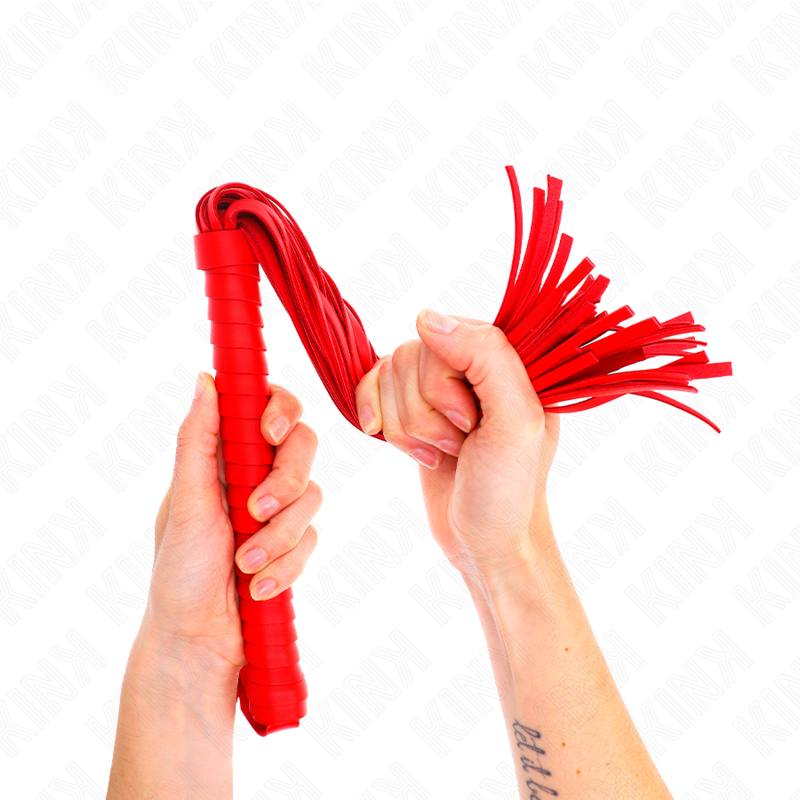 KINK - Piska med röd texturerad handtag 48,5 cm