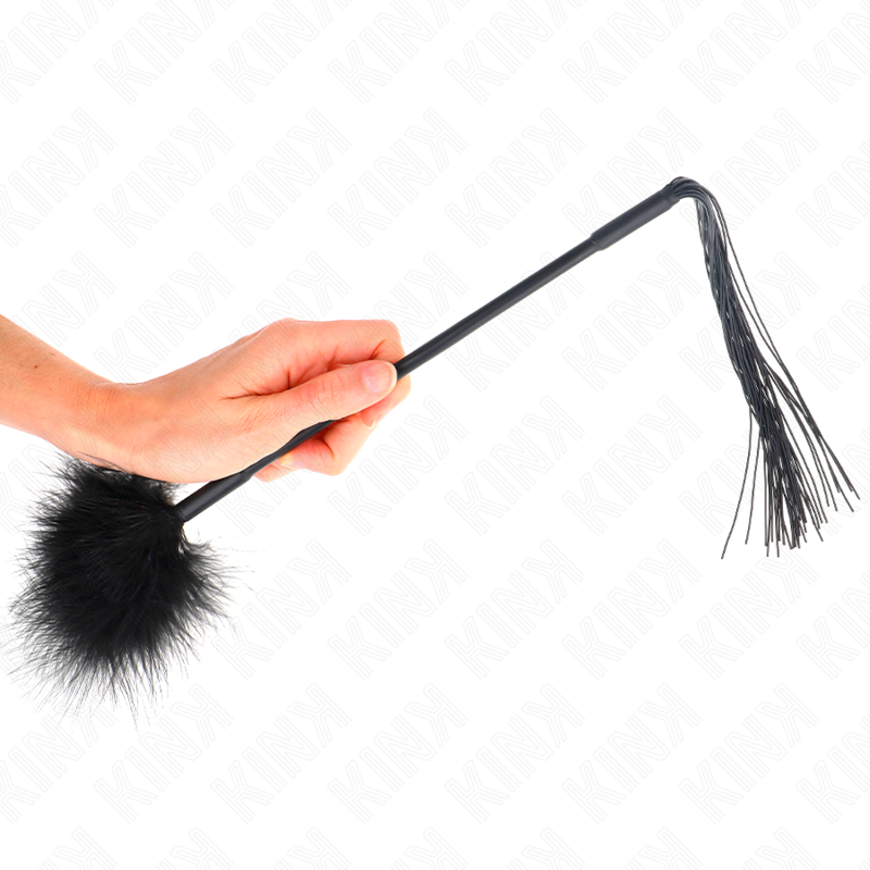 KINK silikonpiska med fjädrar för kittling 47 cm