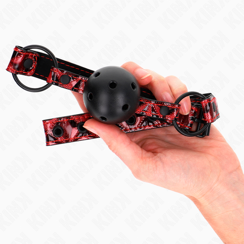 KINK - Diamantmönster Boll 4.5 cm Gag Modell 2 64.5 cm Justerbar 42-60 cm