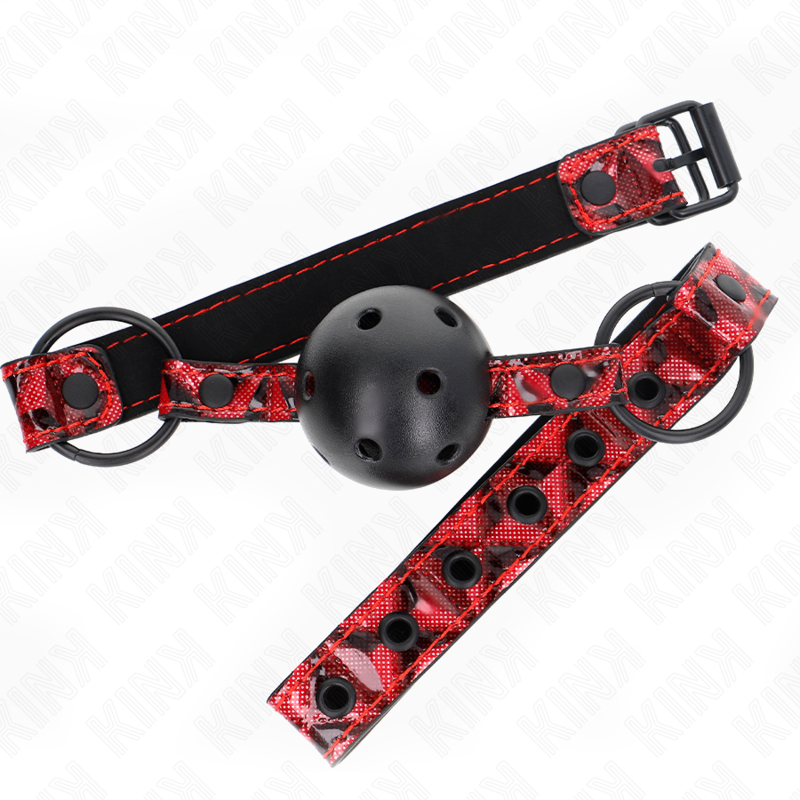 KINK - Diamantmönster Boll 4.5 cm Gag Modell 2 64.5 cm Justerbar 42-60 cm