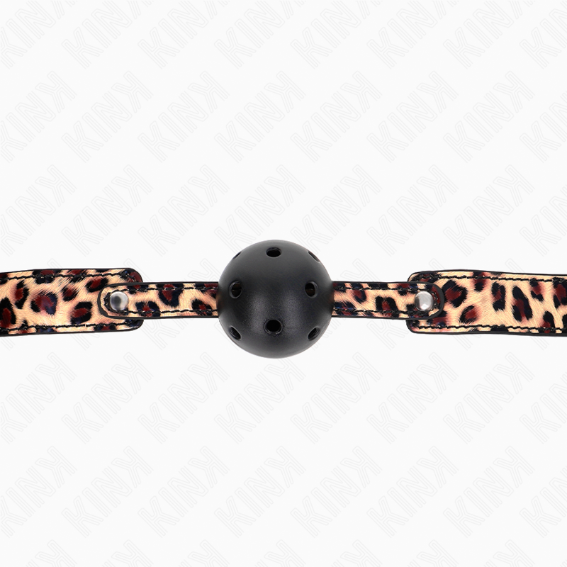 KINK - Leopard Andningsbar Boll 4.5 CM Gag 65 x 2.5 CM