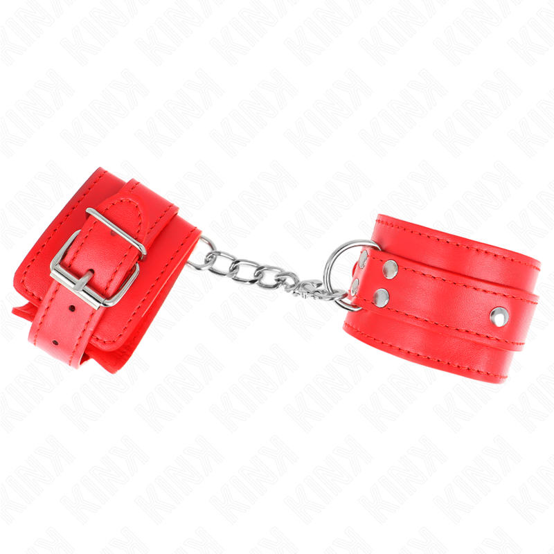KINK - 3 D-RING HANDLEDNINGAR JUSTERBARA RÖDA 17,5-25 CM X 6 CM