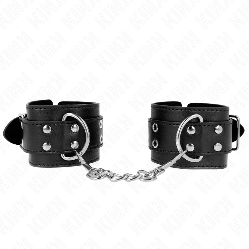KINK - Dubbelspänne Handledsremmar Svart Justerbar 19-26 cm