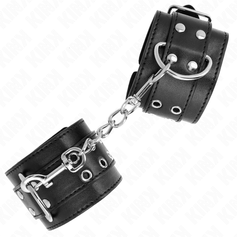 KINK - Dubbelspänne Handledsremmar Svart Justerbar 19-26 cm