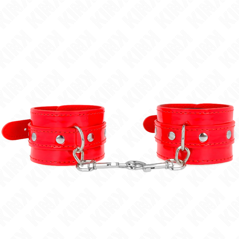 KINK - Glansiga Handbojor Röda Justerbara 23-33 cm