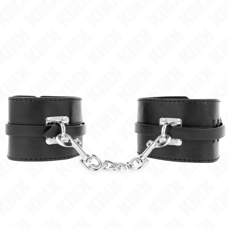 KINK låsbara handledsremmar i svart, justerbara 14,5-21 cm x 6 cm