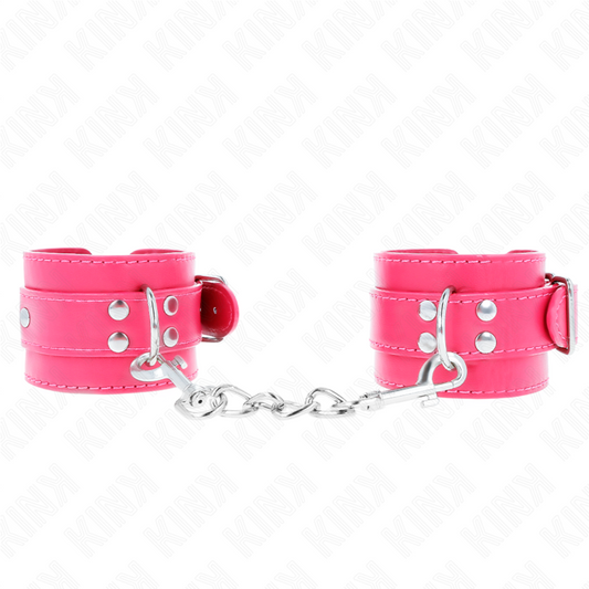 KINK - Handledsremmar Hallonros med justerbar foder 20-28 cm x 5,5 cm