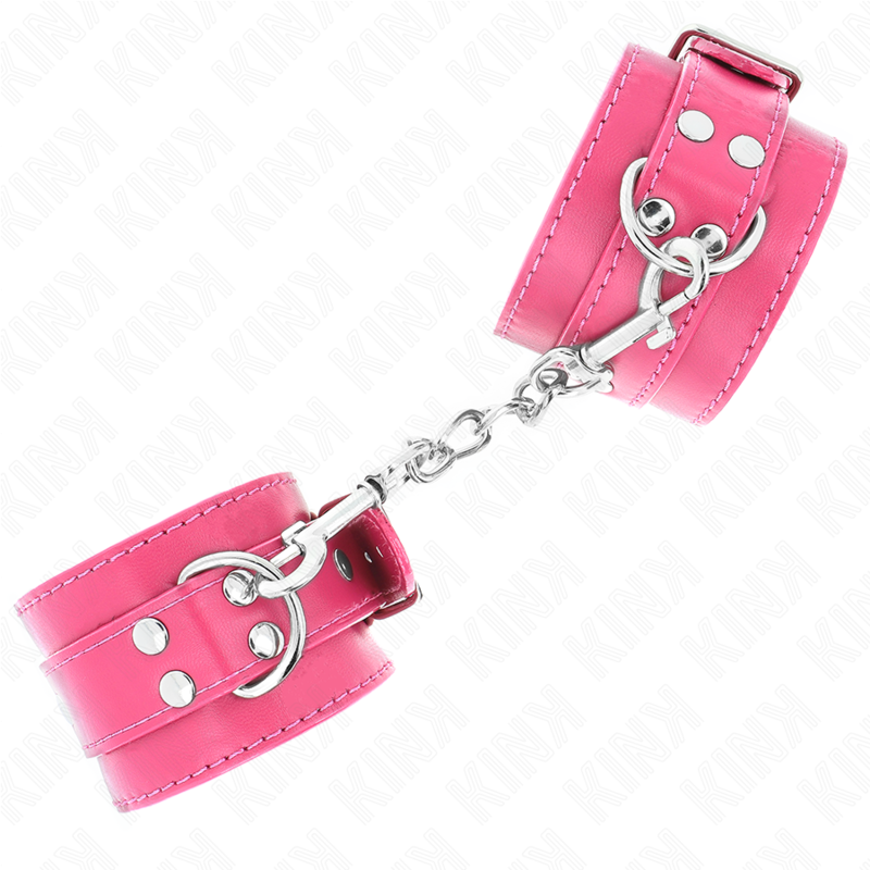 KINK - Handledsremmar Hallonros med justerbar foder 20-28 cm x 5,5 cm