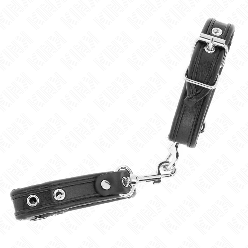 KINK - Mini svarta handledsband med nitar justerbara 16-22 cm x 2 cm