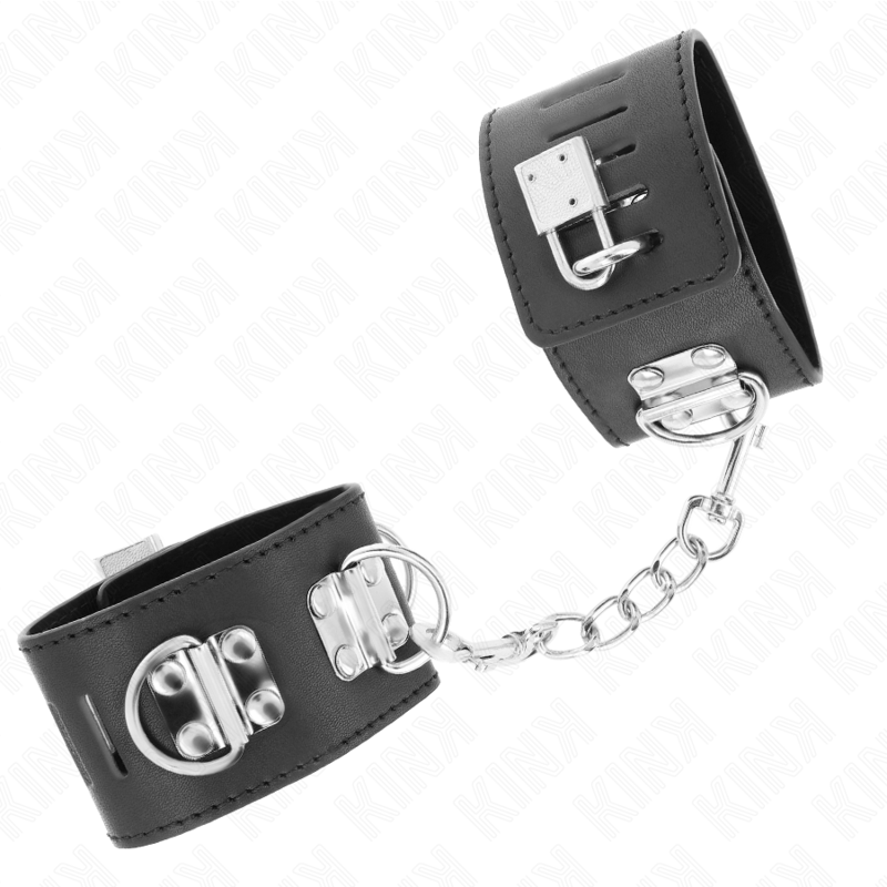 KINK - Multiposition Handledsfixering med Hänglås Svart Justerbar 16-23 cm x 5,5 cm