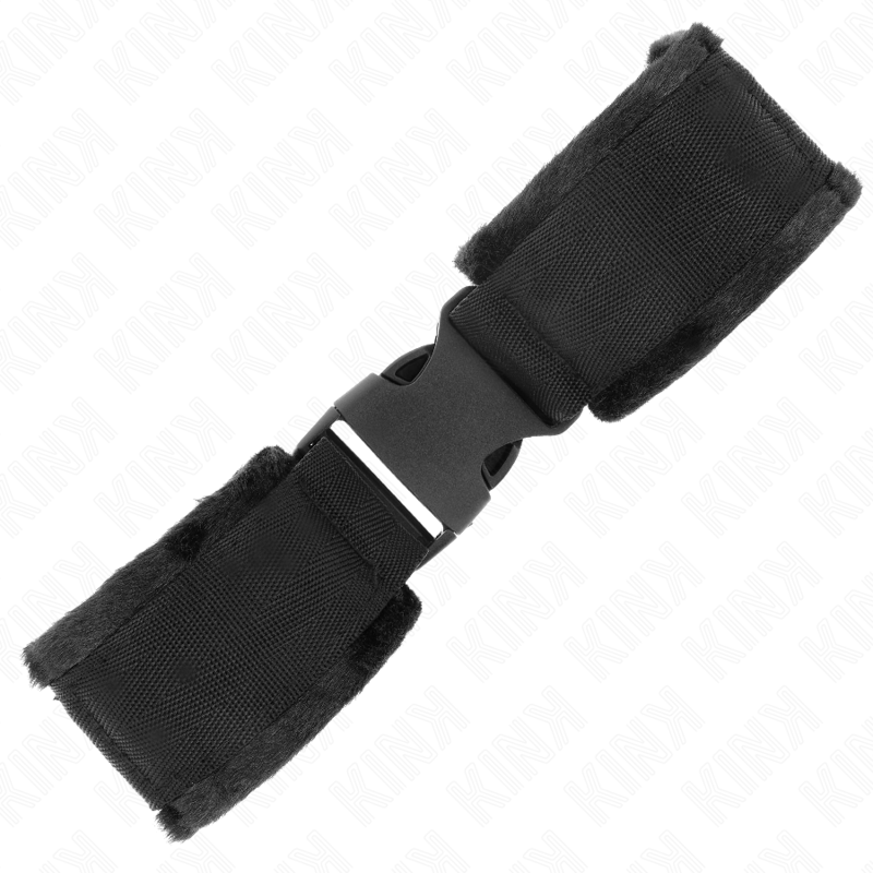 KINK - Nylon Bind Hook&Loop Handledsresenärer Röd-Svart Modell 1 Justerbar 25-35 cm x 6 cm