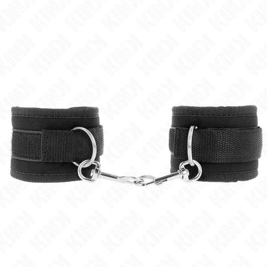 KINK - Nylon Bind Hook&Loop Handledsrestriktioner Svart Modell 2 Justerbar 18-35 cm x 6 cm
