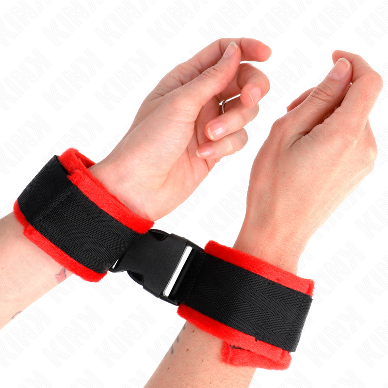 KINK - Nylon Bind Hook&Loop Handledsresårer Svart Modell 1 Justerbar 25-35 cm x 6 cm