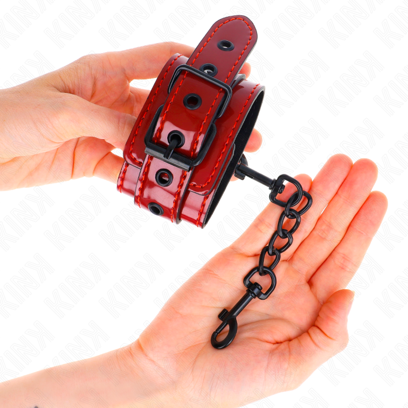 KINK - Mörkröda Handbojor 23 x 5 cm