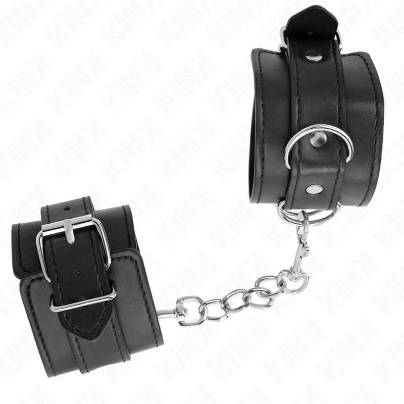 KINK enkla handledsbindningar i svart, justerbara 20-23 cm x 5,5 cm