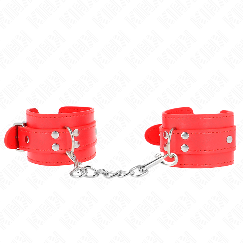 KINK - ENKLA HANDLEDSSPÄRRAR RÖDA JUSTERBARA 20-23 CM X 5.5 CM