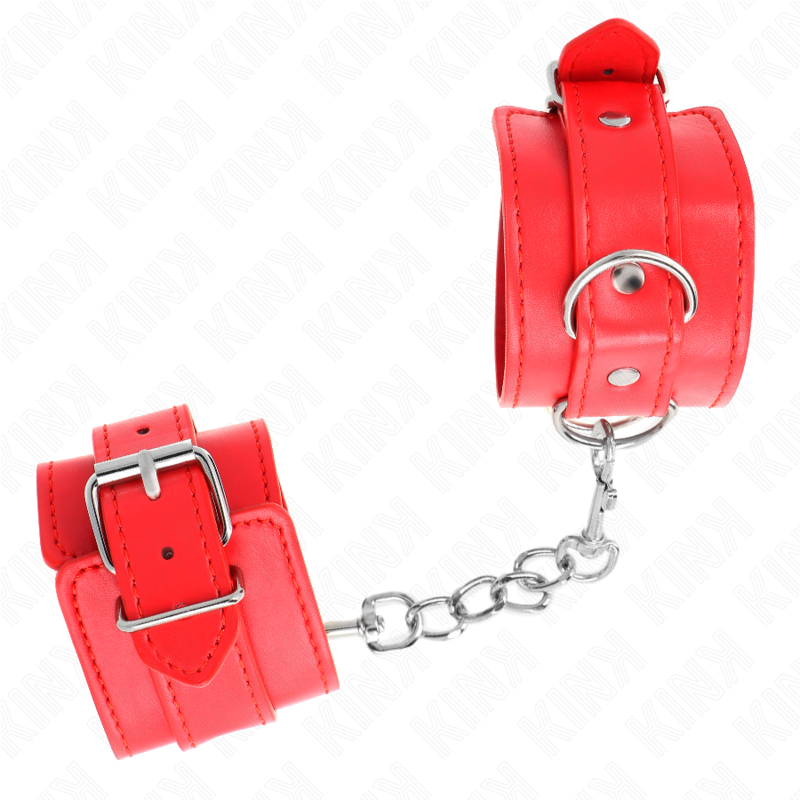 KINK - ENKLA HANDLEDSSPÄRRAR RÖDA JUSTERBARA 20-23 CM X 5.5 CM