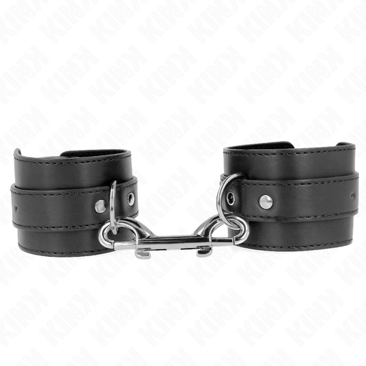 KINK - Handledsrestriktioner med stor spänne svart justerbar 17-28 cm x 5 cm