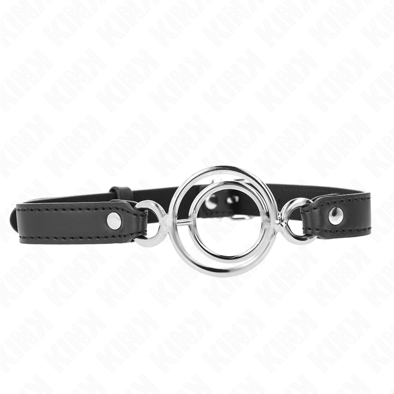 KINK - Gag med flera O-ringar 5 cm svart 63 x 2,5 cm