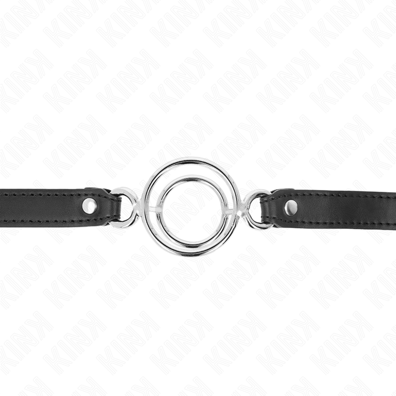KINK - Gag med flera O-ringar 5 cm svart 63 x 2,5 cm