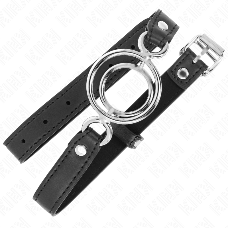 KINK - Gag med flera O-ringar 5 cm svart 63 x 2,5 cm