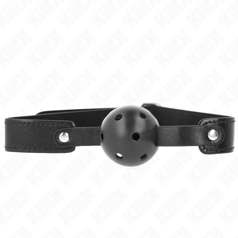 KINK - Svart Andningsbar Boll 4.5 cm Gag 65 x 2.5 cm