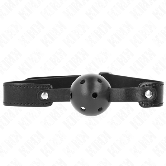 KINK - Svart Andningsbar Boll 4.5 cm Gag 65 x 2.5 cm