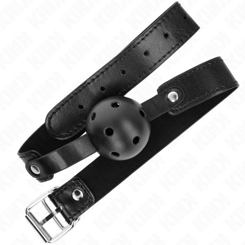 KINK - Svart Andningsbar Boll 4.5 cm Gag 65 x 2.5 cm