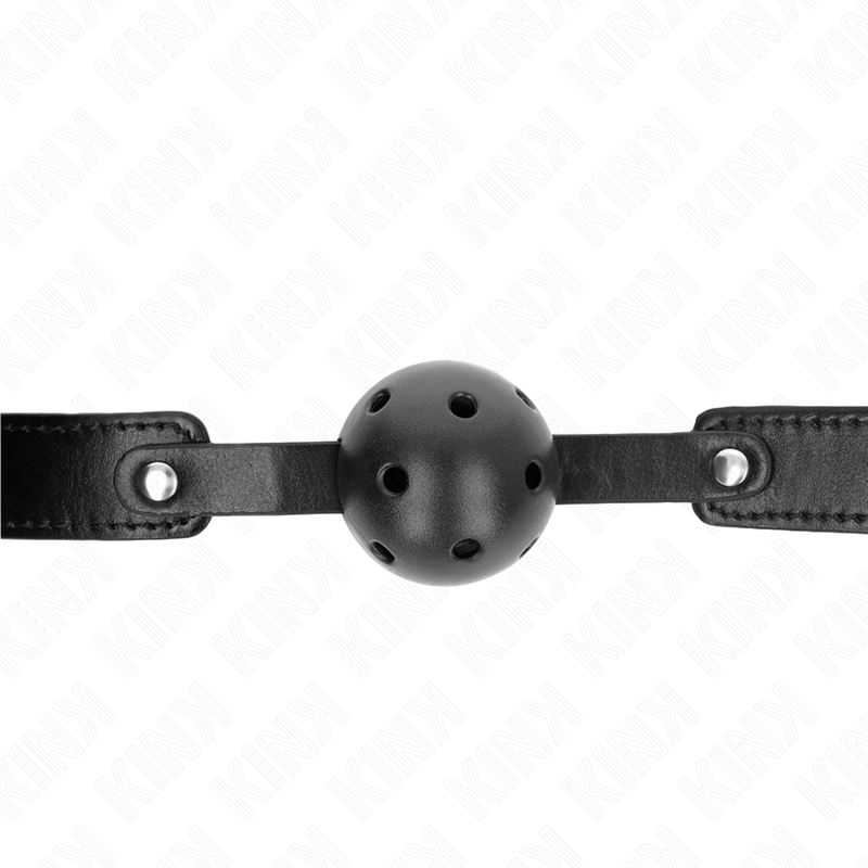 KINK - Svart Andningsbar Boll 4.5 cm Gag 65 x 2.5 cm