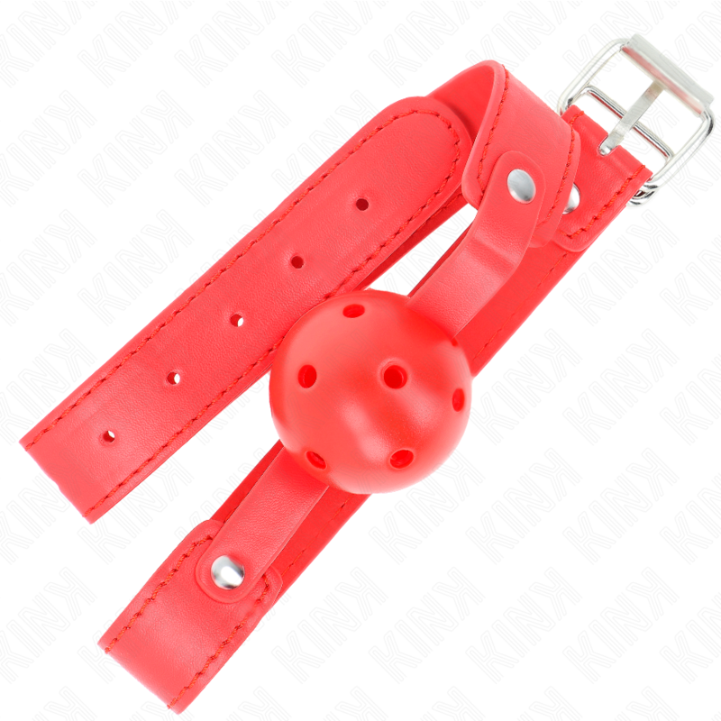 KINK - RÖD ANDNINGSBAR BOLL 4.5 CM GAG 65 x 2.5 CM