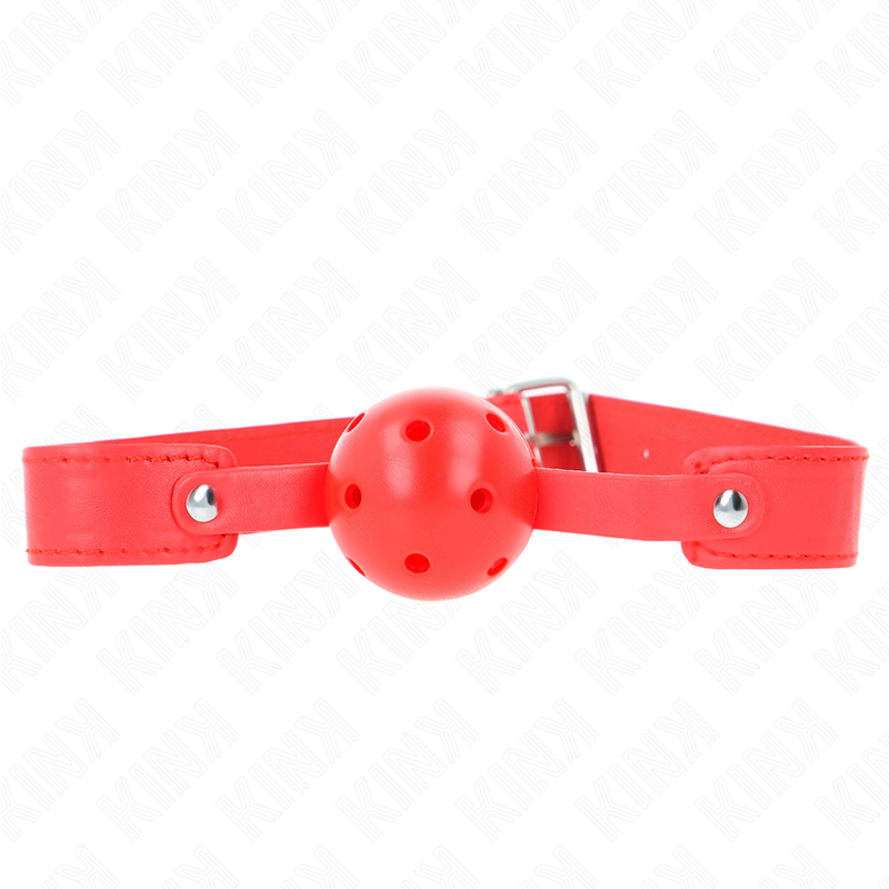 KINK - RÖD ANDNINGSBAR BOLL 4.5 CM GAG 65 x 2.5 CM