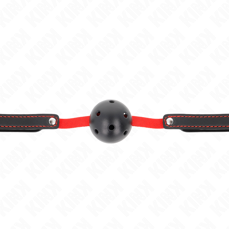 KINK - HOLLOW HARD MOUTH 4.5 CM GAG MED ELASTISK BELT 56 x 1.5 CM