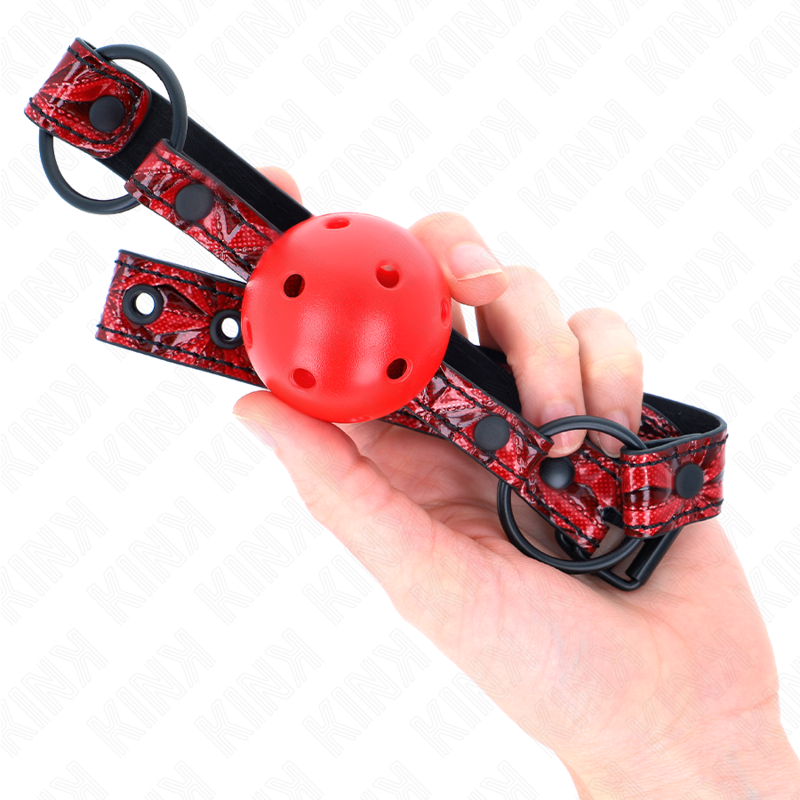 KINK - Diamantmönster Ball Gag 4.5 cm Justerbar 42-60 cm