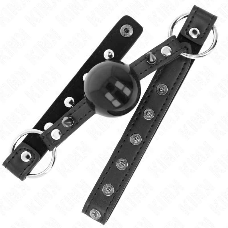 KINK - Ball 4 cm gag med tip rivet och snap lock 65 x 2 cm