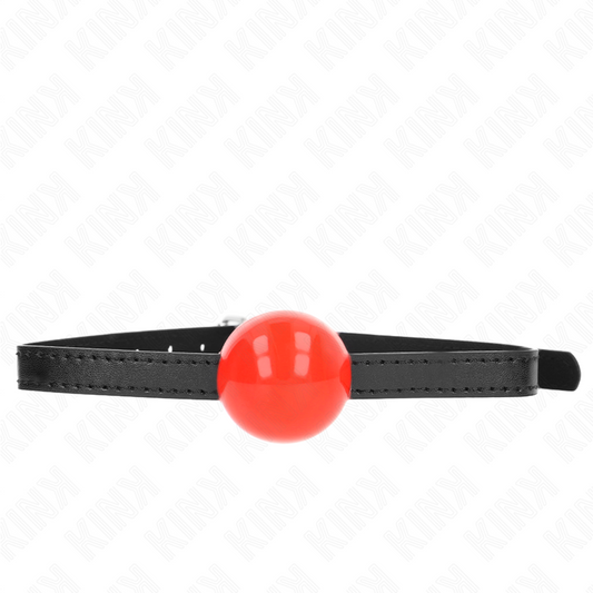 KINK - Röd Solid Boll Gag 4 cm 65 x 1.5 cm