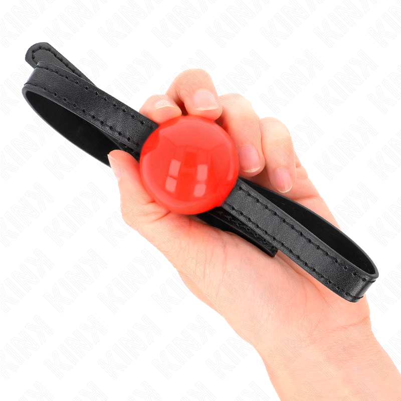 KINK röd solid boll gag 4 cm