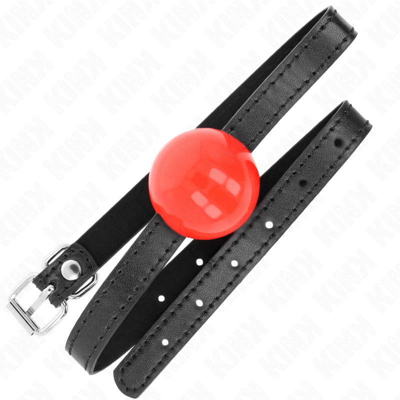 KINK röd solid boll gag 4 cm