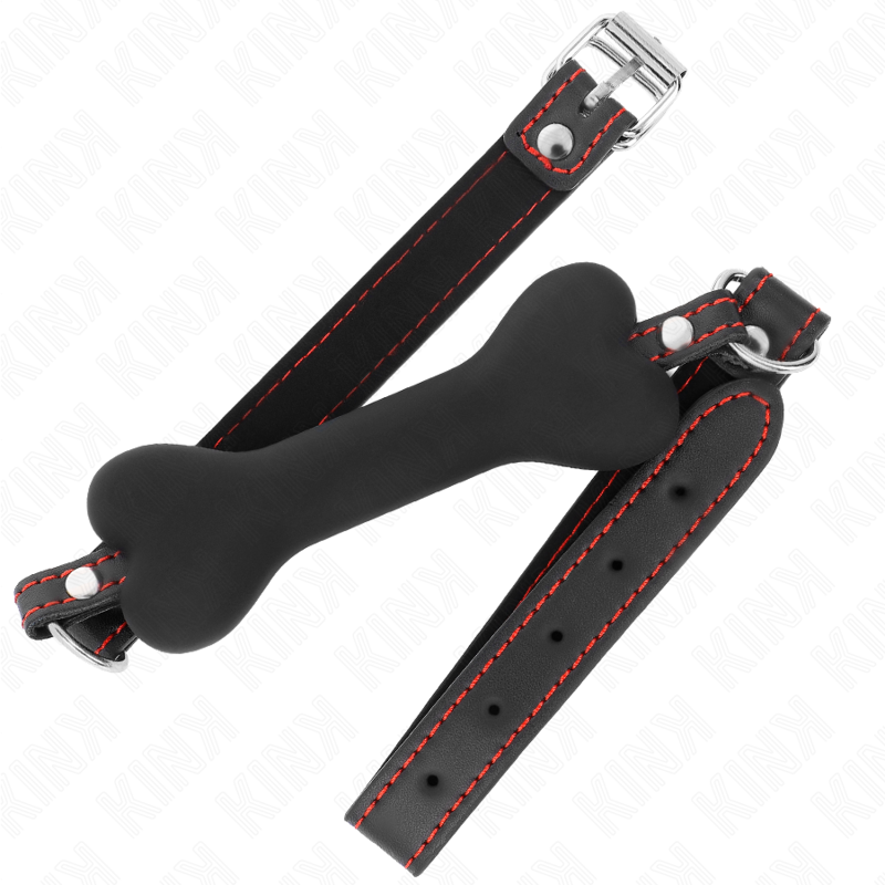 KINK Black Bone Gag 12 cm