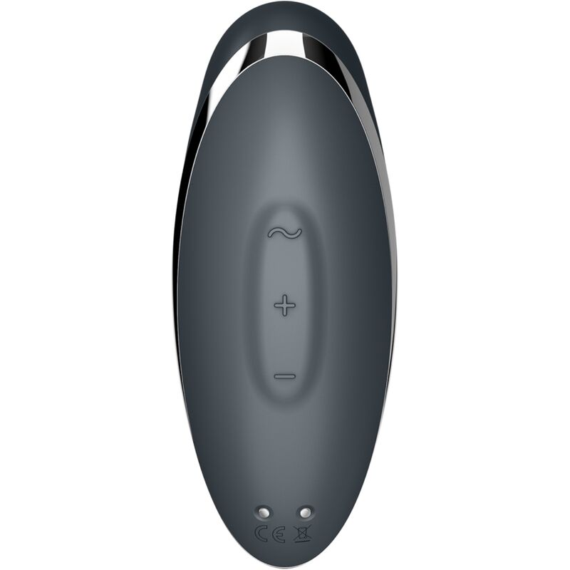 Satisfyer Tap & Climax 2 vibrator och stimulator i grått