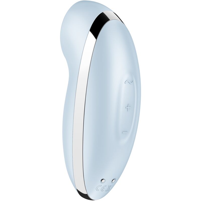 Satisfyer Tap & Climax 2 vibrator och stimulator i blått