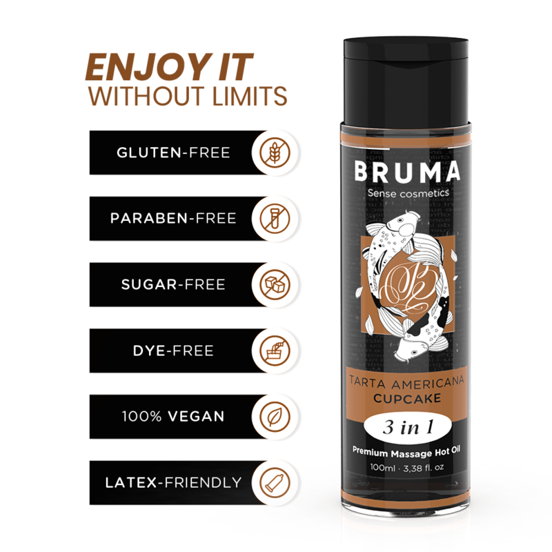 BRUMA Premium Massage Hot Oil Cupcake 100 ml