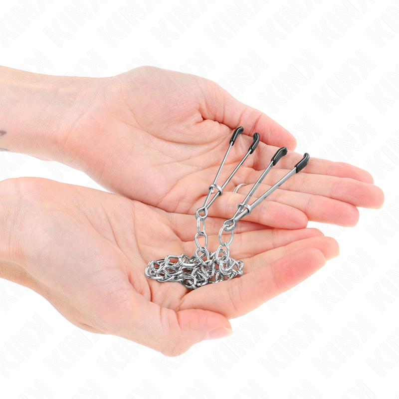 KINK - TUNGA NIPPLE CLAMPS MED TJOCK KEDJA 30 CM