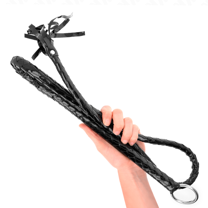 KINK - LÅNG GLANSIG PVC PISK 138 CM